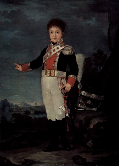 Portret van Don Sebastian Gabriel de Bourbon y Braganza door Francisco de Goya